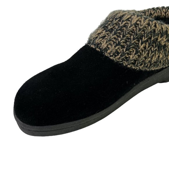 Clarks Women's Black Suede Genuine Leather Mules Slip On Loafers Casual Shoes 8 - Picture 11 of 16